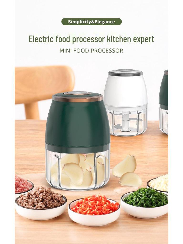 Электрическая измельчитель и чесночница: Многофункциональная автоматическая мясорубка для чеснока и мяса