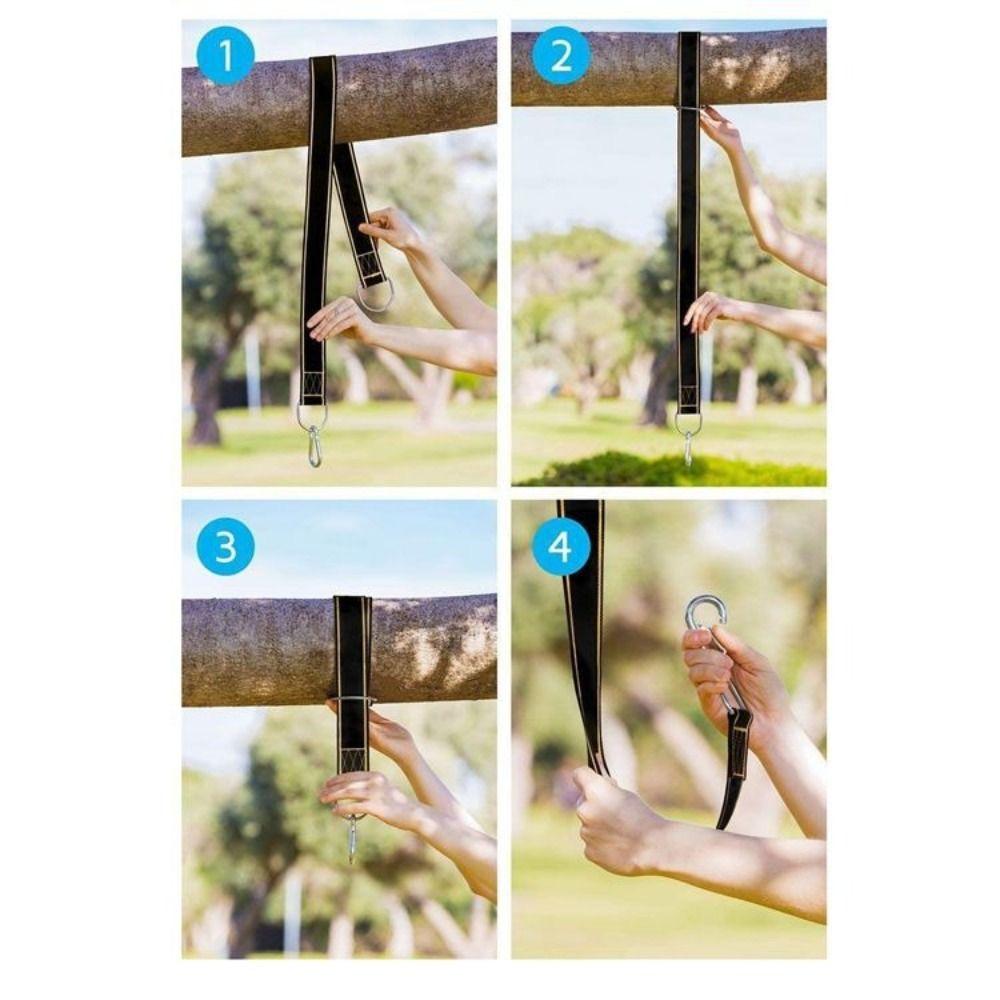 Более безопасные карабины с замком Стропы для раскачивания Длина 1,5 м Защита для деревьев Гамачные стропы Настройка гамака
