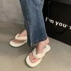 Модные летние женские тапочки 2024 года, модные элегантные туфли на плоской подошве с застежкой-молнией, шлепанцы, женские пляжные сандалии, шлепанцы