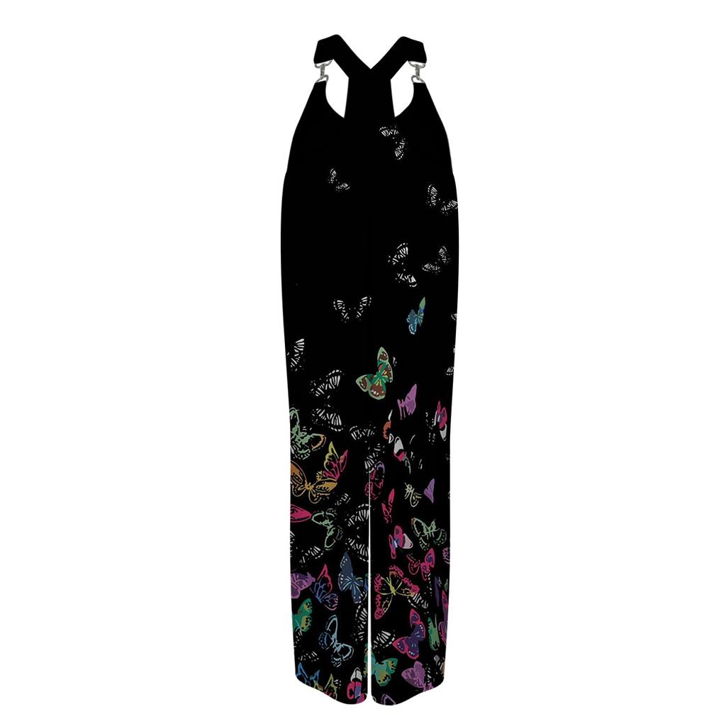 Women's Loose Casual One-piece Summer Floral Print Jumpsuit