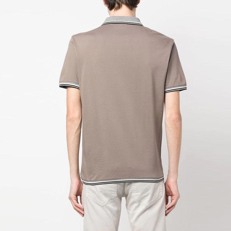 EMPORIO ARMANI SS23 Polo Shirt Men's Brown 3R1FC0-1JTKZ-0144