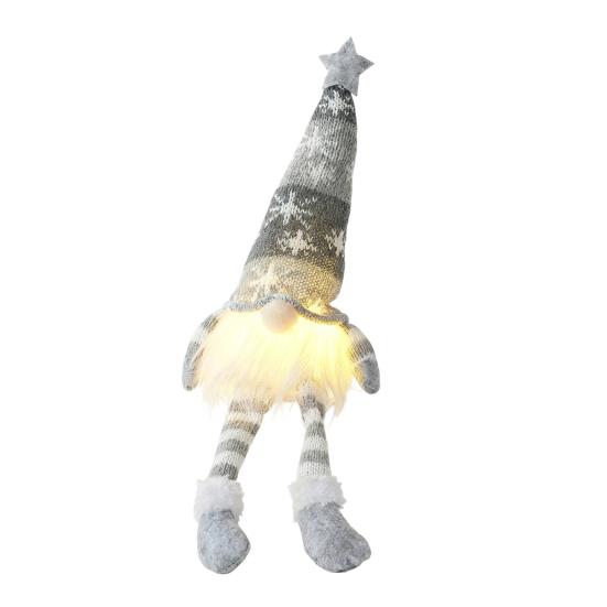 Светящееся Рождественское украшение Гном Мини Рождественская плюшевая фигурка гнома Светящаяся шведская кукла Томте для зимнего настольного декора