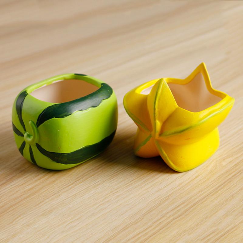 Ручная роспись фруктовый цветочный горшок керамический сочный горшок-кашпо домашний декор домашнее украшение настольные украшения бонсай горшок для растений