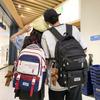 Children's Schoolbag Student Large Capacity Backpack Men's Color Block Backpack Patchwork Women Backpack