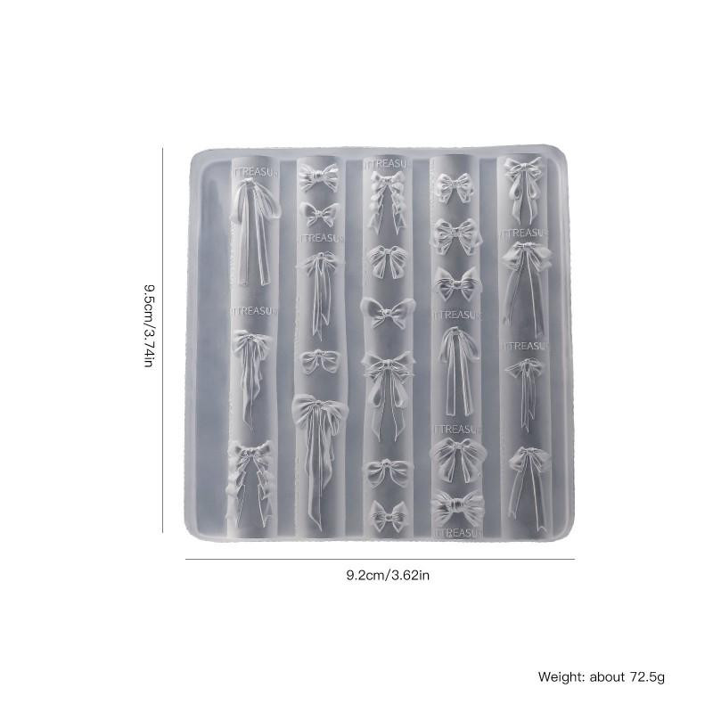 3D Bow Silicone Mold Nail Art DIY Decorations Small Large Sizes