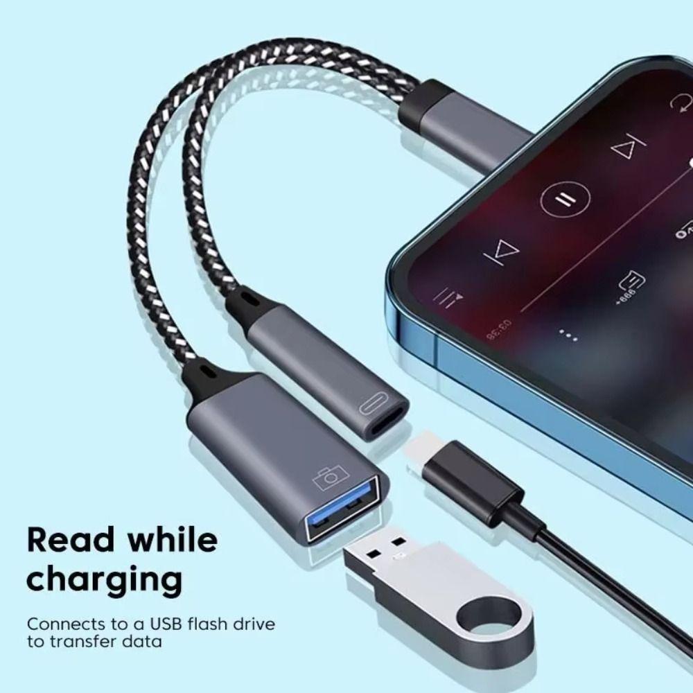 Universal USB C OTG Cable 2 in 1 Phone Adapter for Samsung/Huawei/Xiaomi Phone