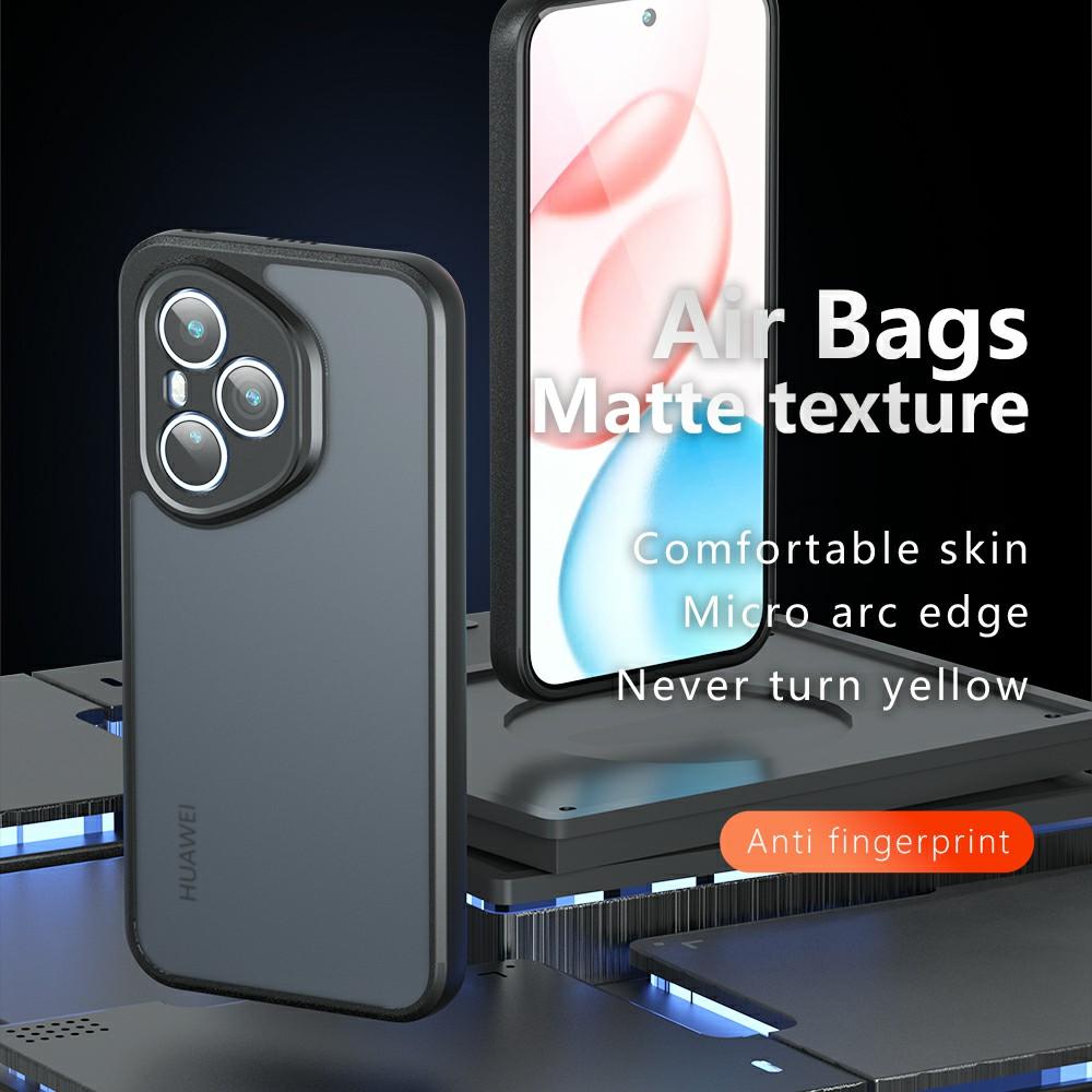 Для Honor 400 Pro 5G (Глобальный) Чехол Skin-Touch TPU+PC Матовый Чехол для Телефона, Прозрачный Черный