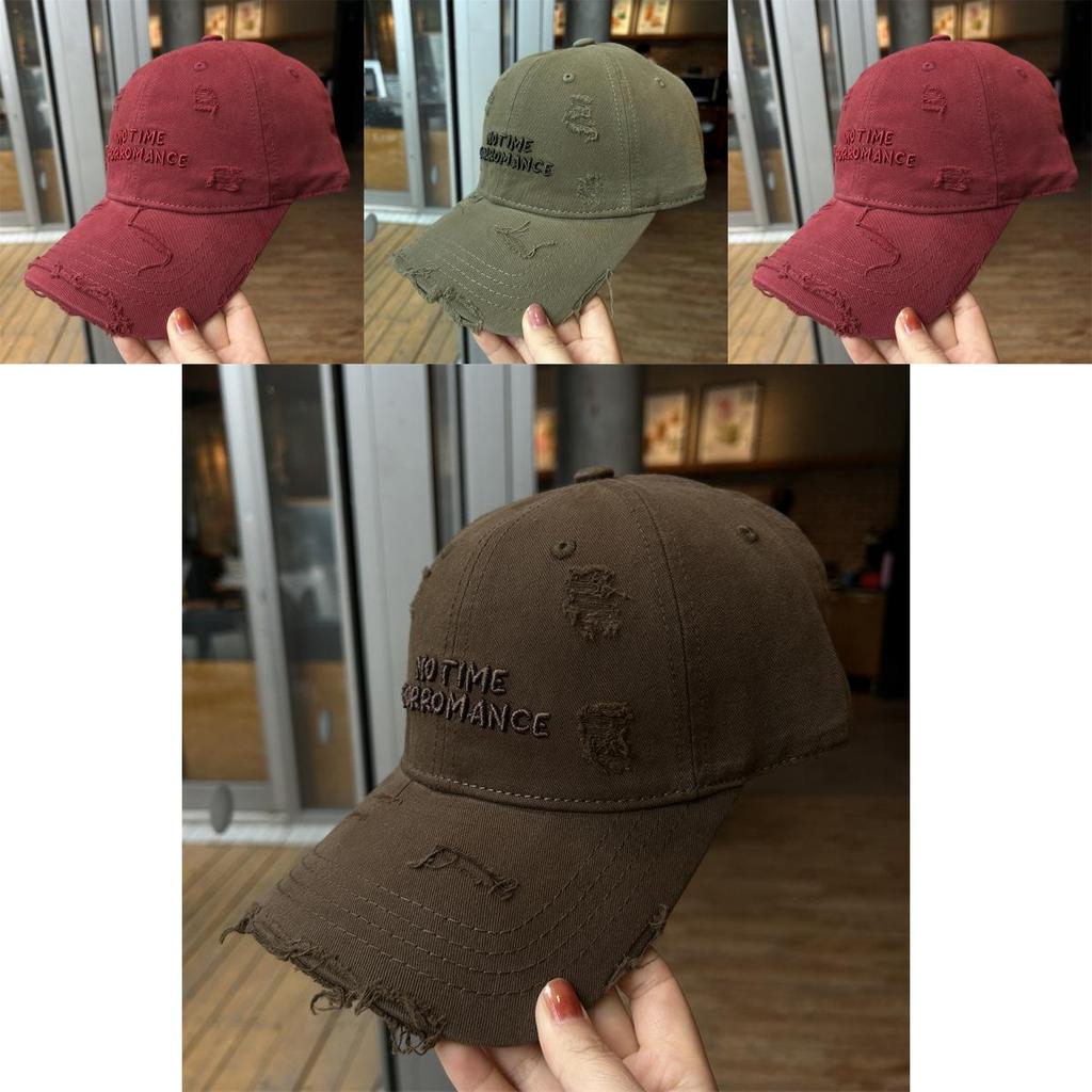 Вышитая бейсболка с буквой для женщин, регулируемая хлопковая шляпа для защиты от солнца