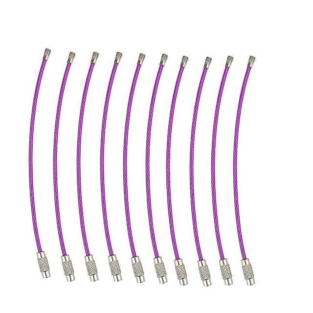 10 шт. 10/15/20 см брелок для ключей из нержавеющей стали, веревка, проволочная петля, винт, замок, кольца для гаджетов, брелок для ключей, круг, лагерная веревка, фитинги