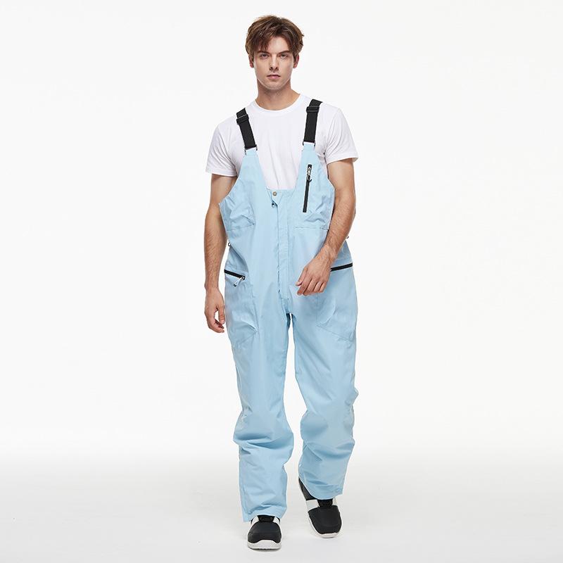 Женские и мужские лыжные комбинезоны, регулируемые комбинезоны, ветрозащитные водонепроницаемые лыжные брюки, утепленные теплые зимние виды спорта на открытом воздухе, сноубордические брюки