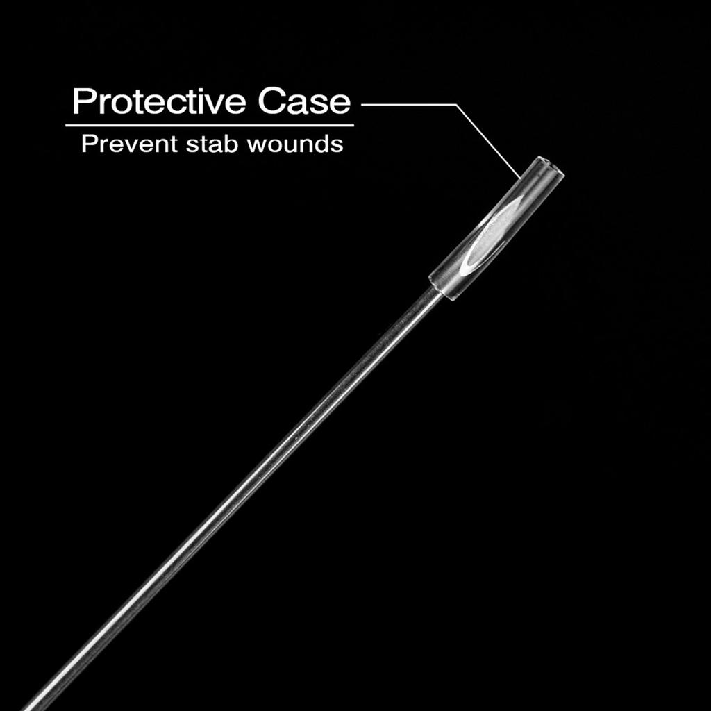 100 шт. одноразовые иглы для пирсинга из нержавеющей стали, стерильные иглы для пирсинга, аксессуары для татуировок