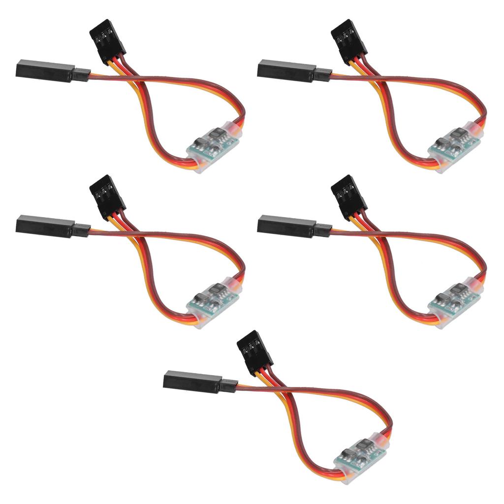 5Pcs Servo Signal Reverser Steering Gear Rotation Inverter for RC Aircraft 3.6V‑24V 5A