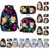 Lankybox Cartoon Lunch Bag Set 3 Piece Shoulder Backpack Package