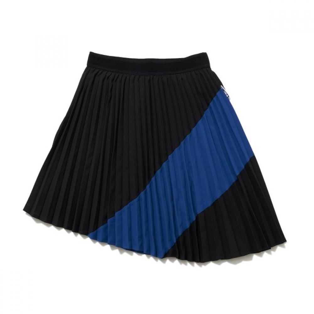 Blu Dot Pleated Skirt Unbalanced Bk