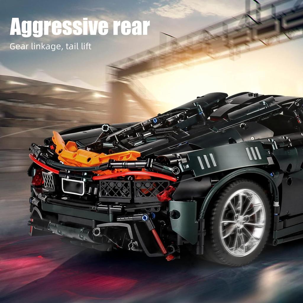 MOULD KING 13091 наборы технических моделей автомобилей, электрический P1, скоростной спортивный автомобиль, кирпичи, игрушки, рождественские подарки для мальчиков и детей