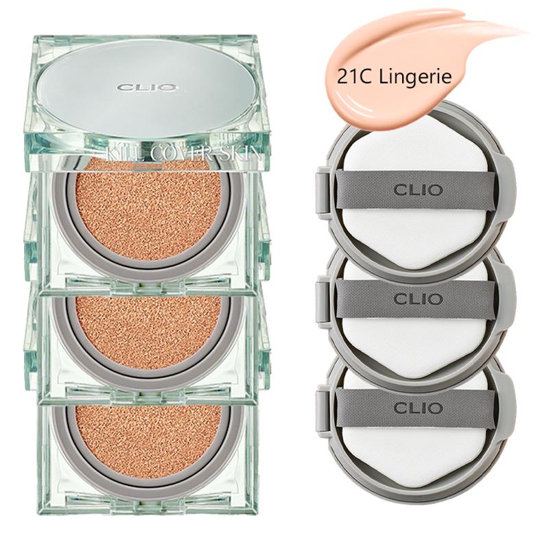 CLUB CLIO Kill Cover Кушон-фиксатор для кожи SPF 50+, PA+++, 15 г, 5 цветов (15 вариантов)