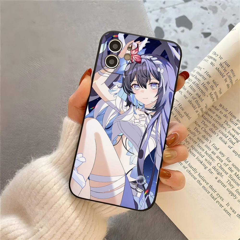 Чехол для телефона Honkai Star Rail с персонажем Зеле, анимированный, для iPhone 17 Air 16 15 14 13 Pro Max 11 12, Черный силиконовый чехол