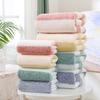 Soft Absorbent Warp-Knit Coral Fleece Towel with Thin Stripes - Thickened Face Wash Towel with Customizable Logo
