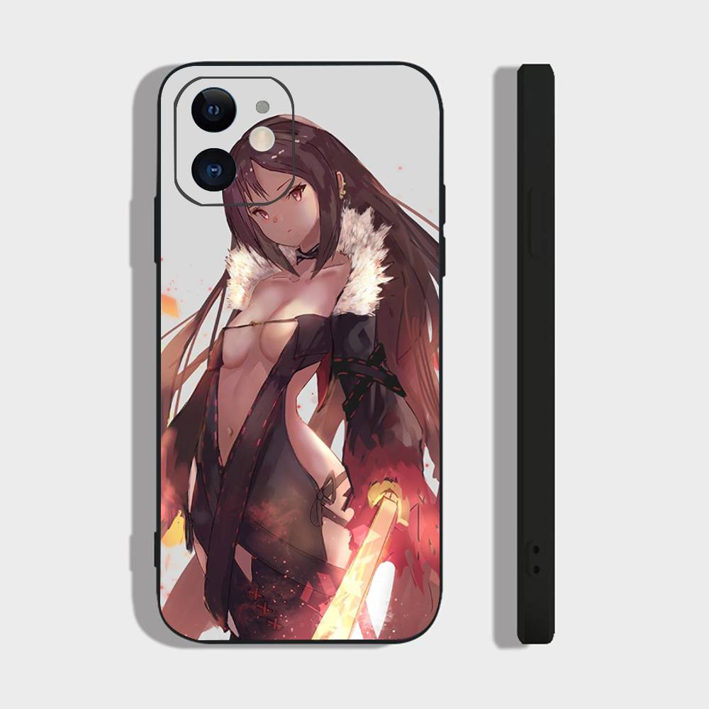 Чехол для телефона с анимацией Юй Цзэ (Consort Yu) из игры Fate Grand Order для iPhone 17 Air 16 15 14 13 Pro Max 11 12 Черный силиконовый чехол