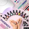 PHOENIXY набор из 18 гель-лаков с лампой для ногтей 36 Вт, USB-машинкой для маникюра, 2 верхних и нижних слоя, украшения для ногтей, маникюрные инструменты со стразами