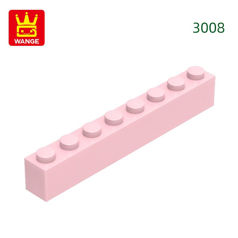 Нетоксичный 33 шт./лот 3008 1x8 Строительный блок с высоким отверстием Moc Базовые классические детали Кирпичные аксессуары Совместимы с DIY Детские игрушки Подарочная коробка