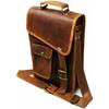 Сумка-портфель Messenger Real Satchel из натуральной кожи для ноутбука, винтажная сумка из козьей кожи