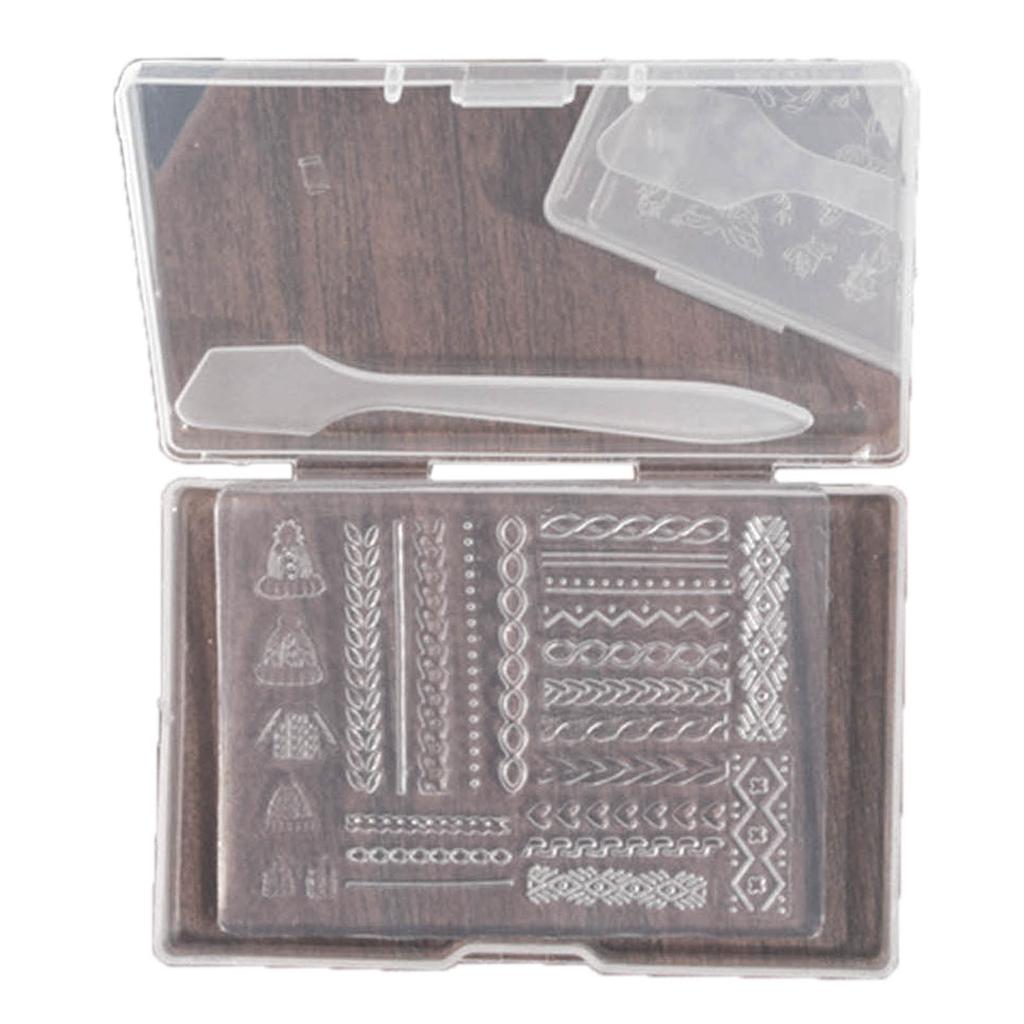 Ультратонкая силиконовая форма для дизайна ногтей, прозрачная пластина для штамповки, трафареты для ногтей, инструменты для маникюра своими руками