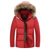 Men 's Cotton Winter Fur Collar Plus Velvet Cotton Jacket Handsome Cotton Quilt Hooded Loose