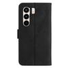 For itel Power 70 4G Case Skin Touch Lines Imprinted PU Leather Flip Phone Cover
