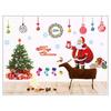 Vintage222-2PC Christmas Vinyl Window Wall Stickers Decal Snowman Removable Home Decor KTY