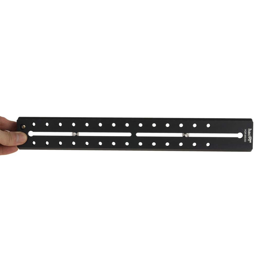 Haoge 350mm Rapid Connect Long Sliding Quick Release Plate for Benro Sirui Tripods and Fluid Video Heads S4, S6, S7, S8, BV4, BV6, BV8, BV10, VH-10,