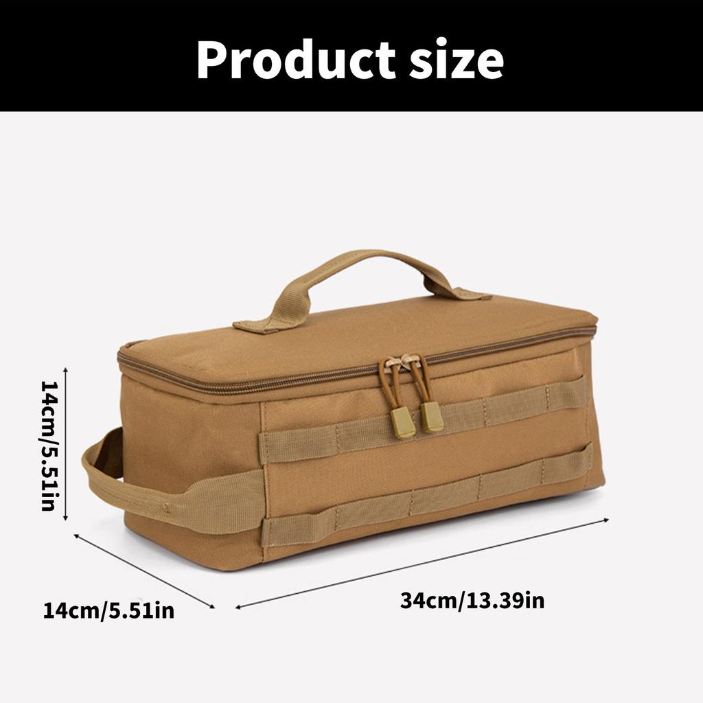 Portable Camping Cookware Bag Outdoor Carrying Picnic Tableware Organizers Large Capacity Utensils Storage Bag Enduring