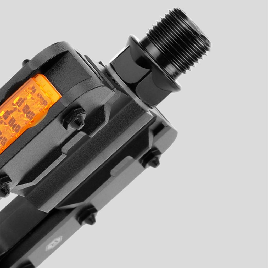 Складные велосипедные педали со светоотражающими полосками Широкие плоские складные велосипедные педали Складные велосипедные педали из алюминиевого сплава