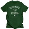 male tee-shirt graphic t shirts Draco Malfoy is My Boyfriend Letter Print Wocasual T-Shirt Casual Cotton Funny print TShirt