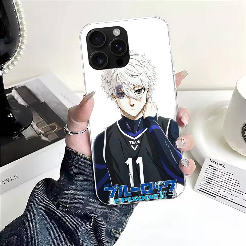 Blue Lock Наги Сэйсиро Мягкий чехол для телефона для IPhone 11 17 Air 16E 16 Pro Max 15 + 14 Plus 13 Mini 12 Apple 7 SE 8 Fundas Coque 11