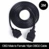 30/50/100/150/300/500CM 16 Pin Male to Female Plug  OBD2 Extension Cable ELM327 Connector Cable OBD 2 16pin Diagnostic interface