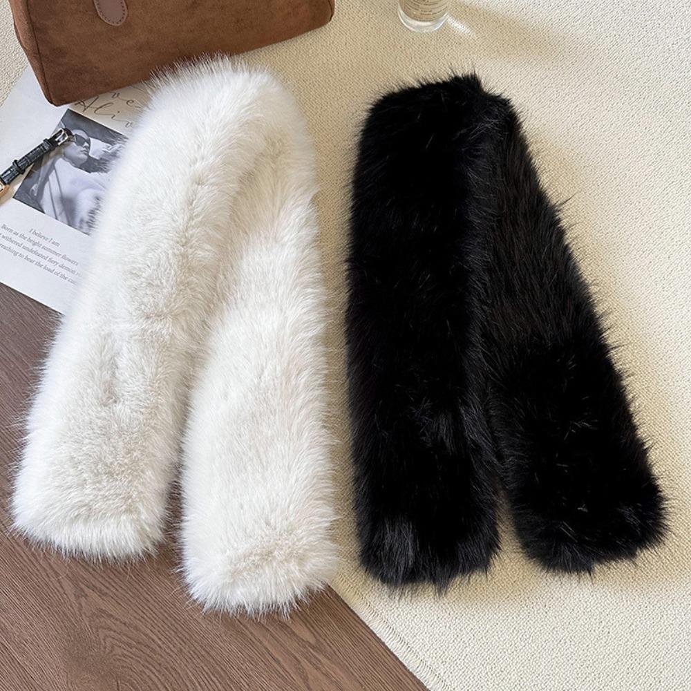 Warm Imitation Fur Rabbit Scarf Thickened Cross Neck Scarf Kawaii Cross Scarf Women Girl