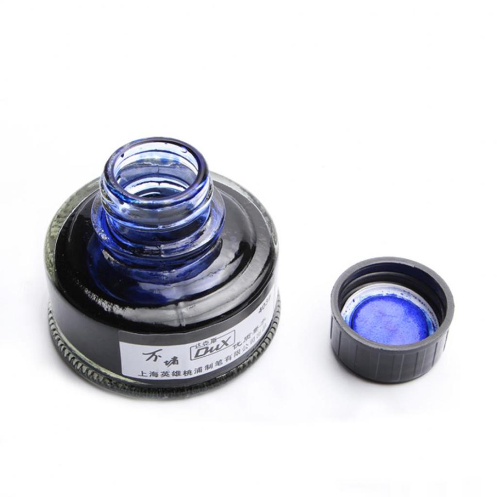 Checkmate 50ML Smooth Writing Fountain Pen Ink Glass Bottle Student School Office Supplies