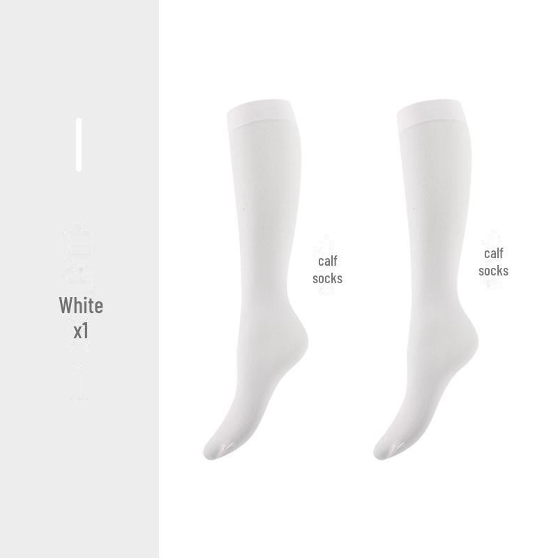 Женские черные летние ультратонкие чулки выше колена в японском стиле Bonas