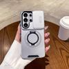 360 Вращающийся Магнитный Держатель-Кольцо Чехол для Samsung S26 Ultra S25 S24 S23 S22 Ударопрочный Для Magsafe Сдвижная Крышка для Камеры