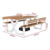 Outdoor Integrated Dining Set