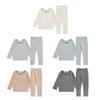 YouYou Girls' 2025 Winter Seamless Cotton Pajama Set