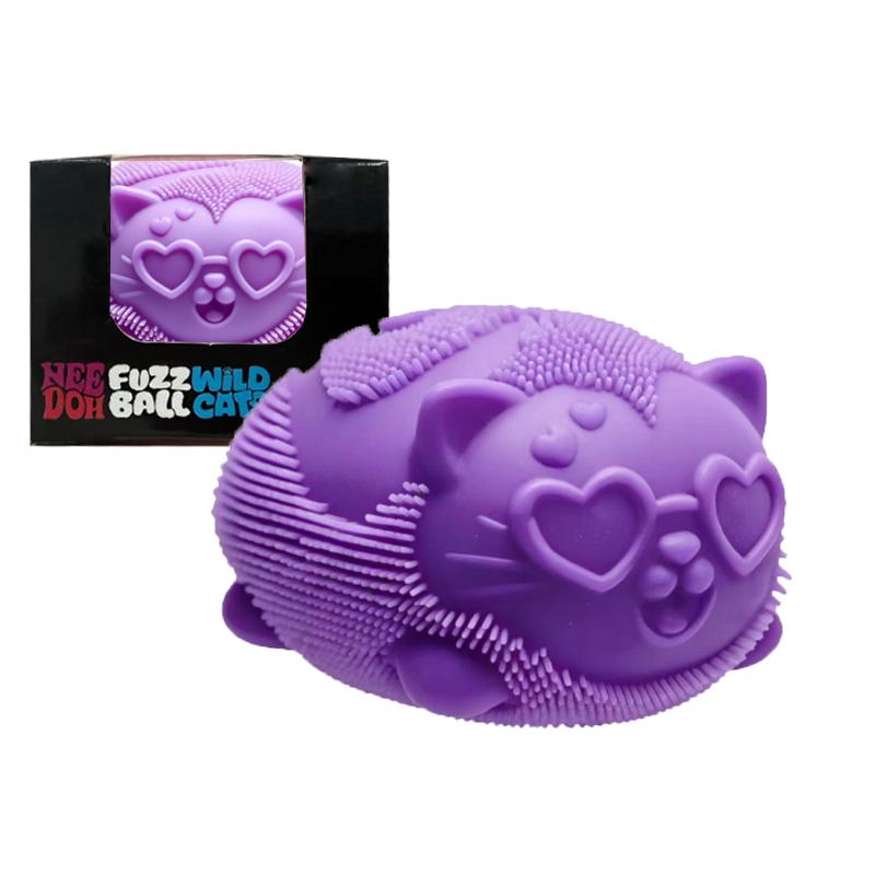 New Model Needoh Fuzz Ball Wonder Waves Sensory Squeeze Toy Textured Stress Relief Fidget Ball For Adults Kids Toy Holiday Gift