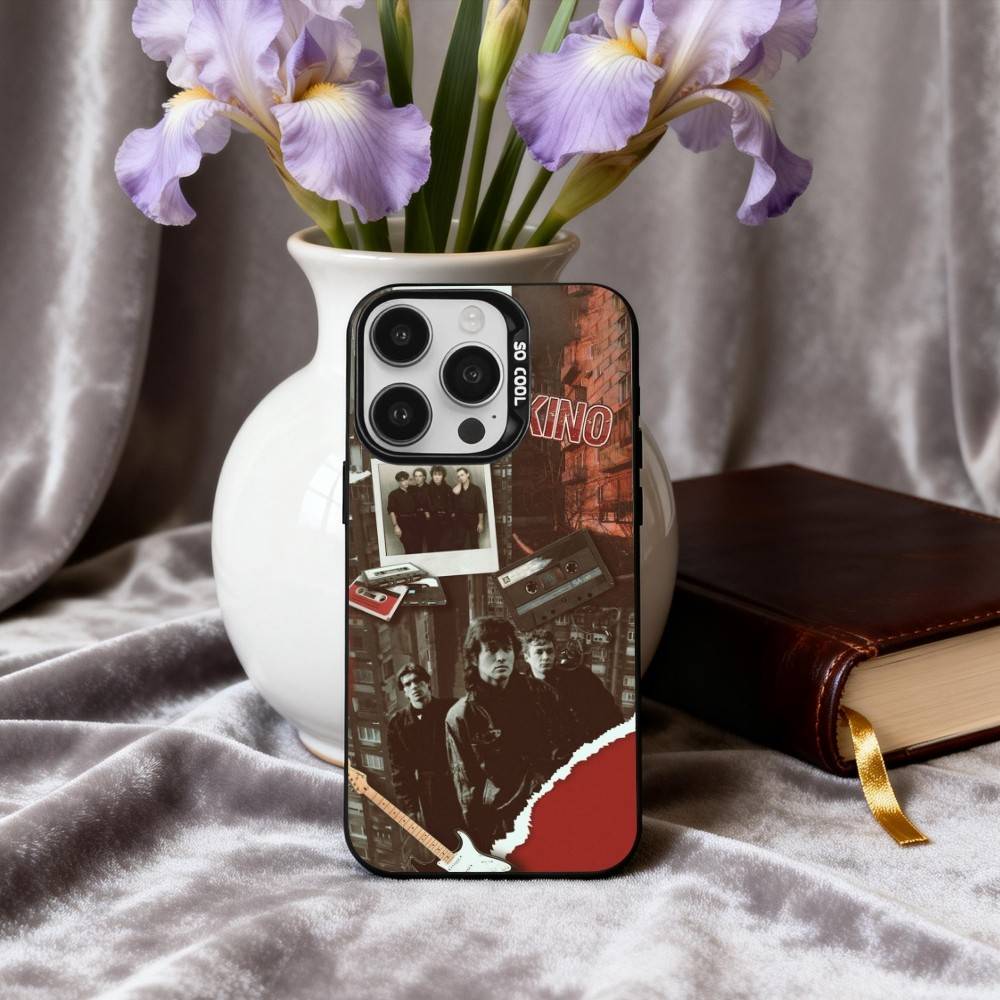 R-Russia Rock B-Band Viktor Tsoi K-Kino Phone Case For iPhone17,16,15,14,13,12,11 Plus,Pro Max Black Candy silver phone case