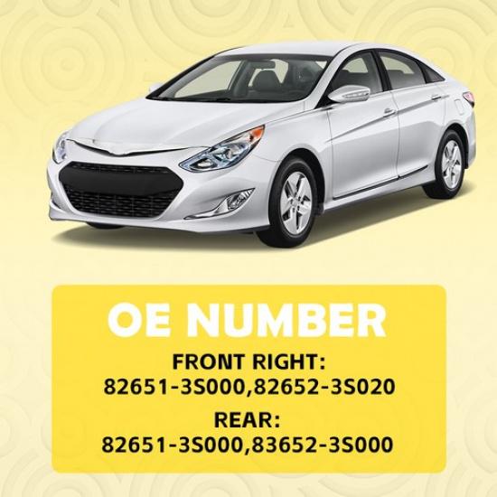 Черная Внутренняя Ручка Двери Пассажира Передняя Задняя Для Hyundai 2011-2015 Sonata EOA
