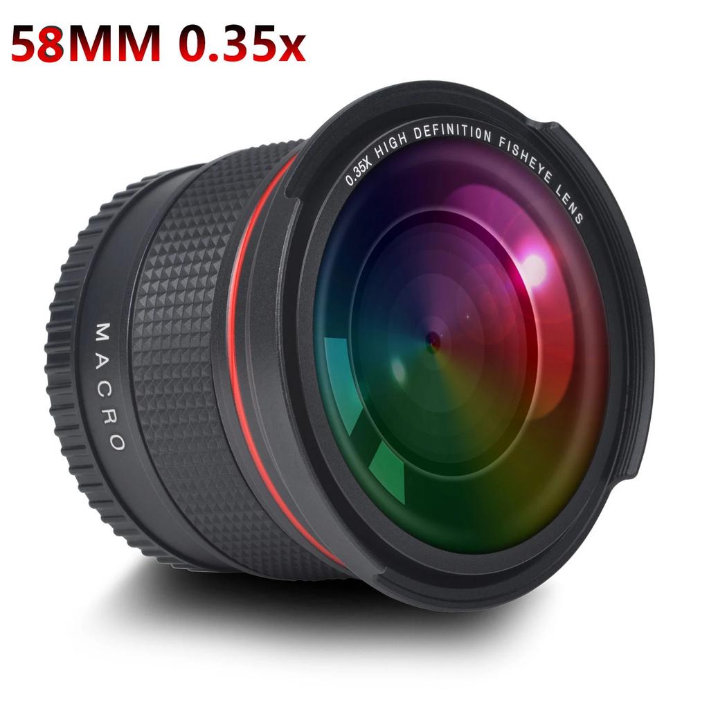 Pickle Power 52MM 55MM 58MM 0.35x Fisheye Nikon Wide Angle Lens for Nikon D5200 D5100 D3500 D3400 D3300 D3200 D3100 D3000
