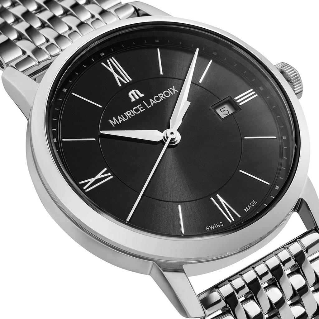 Maurice Lacroix Elios Date Lady Кварцевые 30мм Металлический браслет EL1094-SS002-310-1