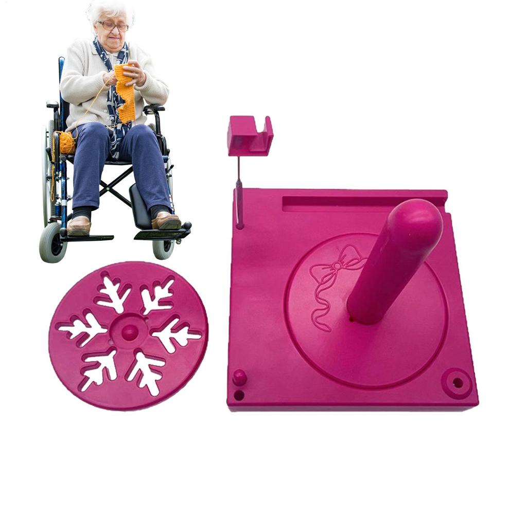 Многофункциональная коробка для катушек пряжи, держатель для пряжи для вязания крючком, держатель для шпулек пряжи с ящиком для хранения аксессуаров, принадлежности для вязания