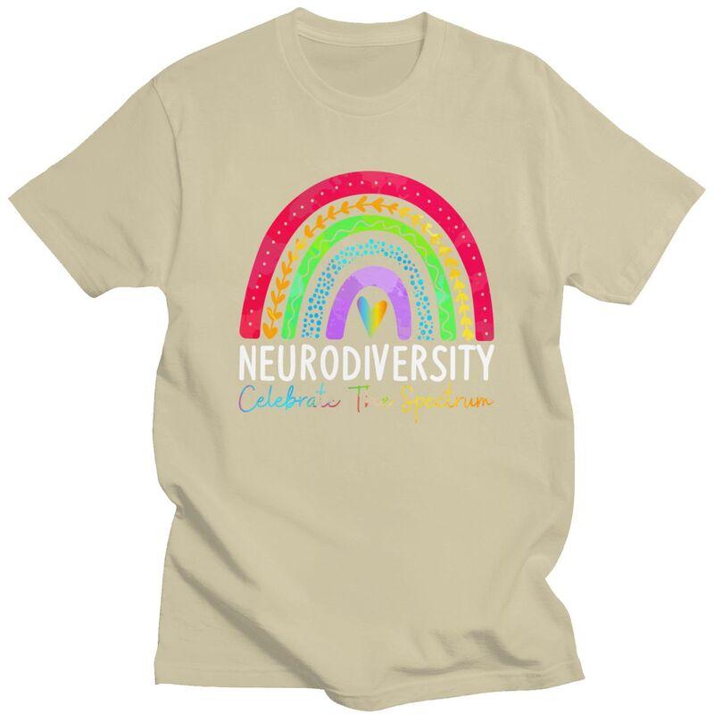 Men Neurodiversity Autism Spectrum ASD ADHD T Shirt Streetwear Short Sleeves 100 Cotton Colthing Creative Graphics Tees Shirt