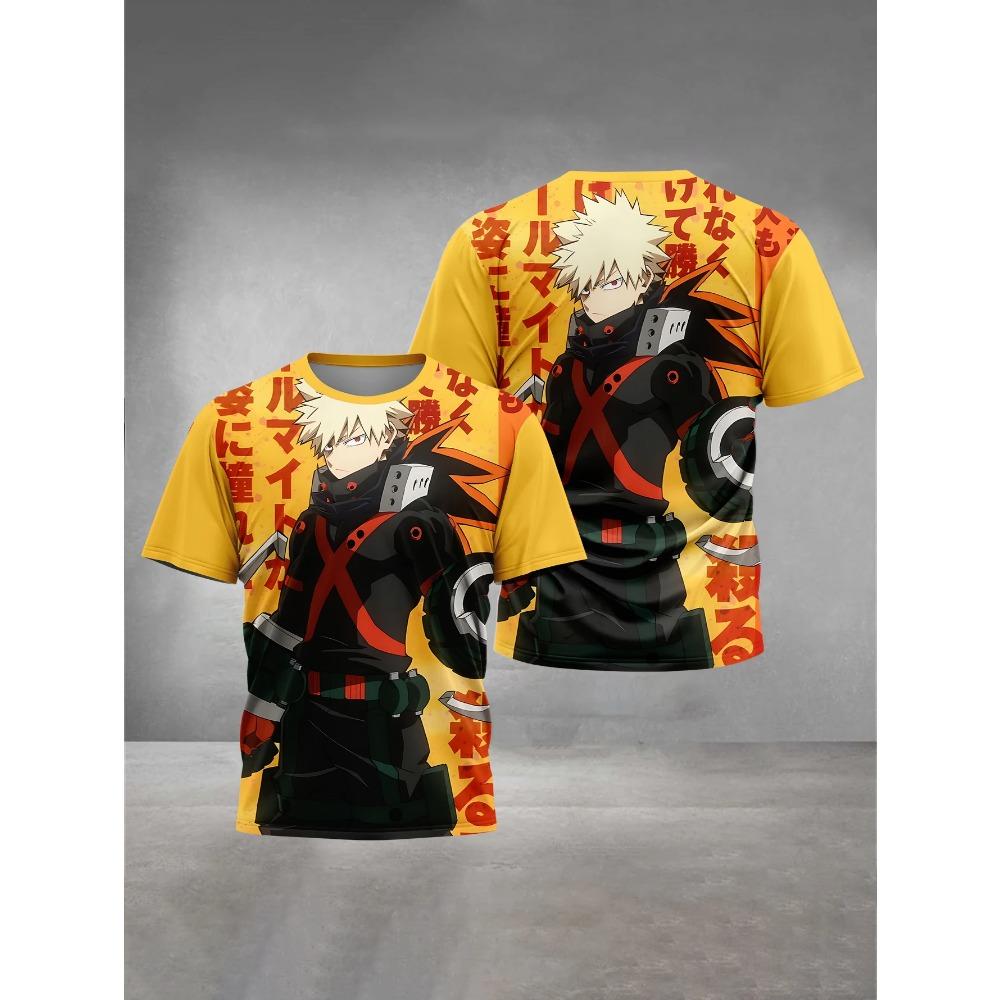 Children's Summer 3D Printed Clothing My Hero Academia Boys and Girls' T-shirts Short-sleeved Tops